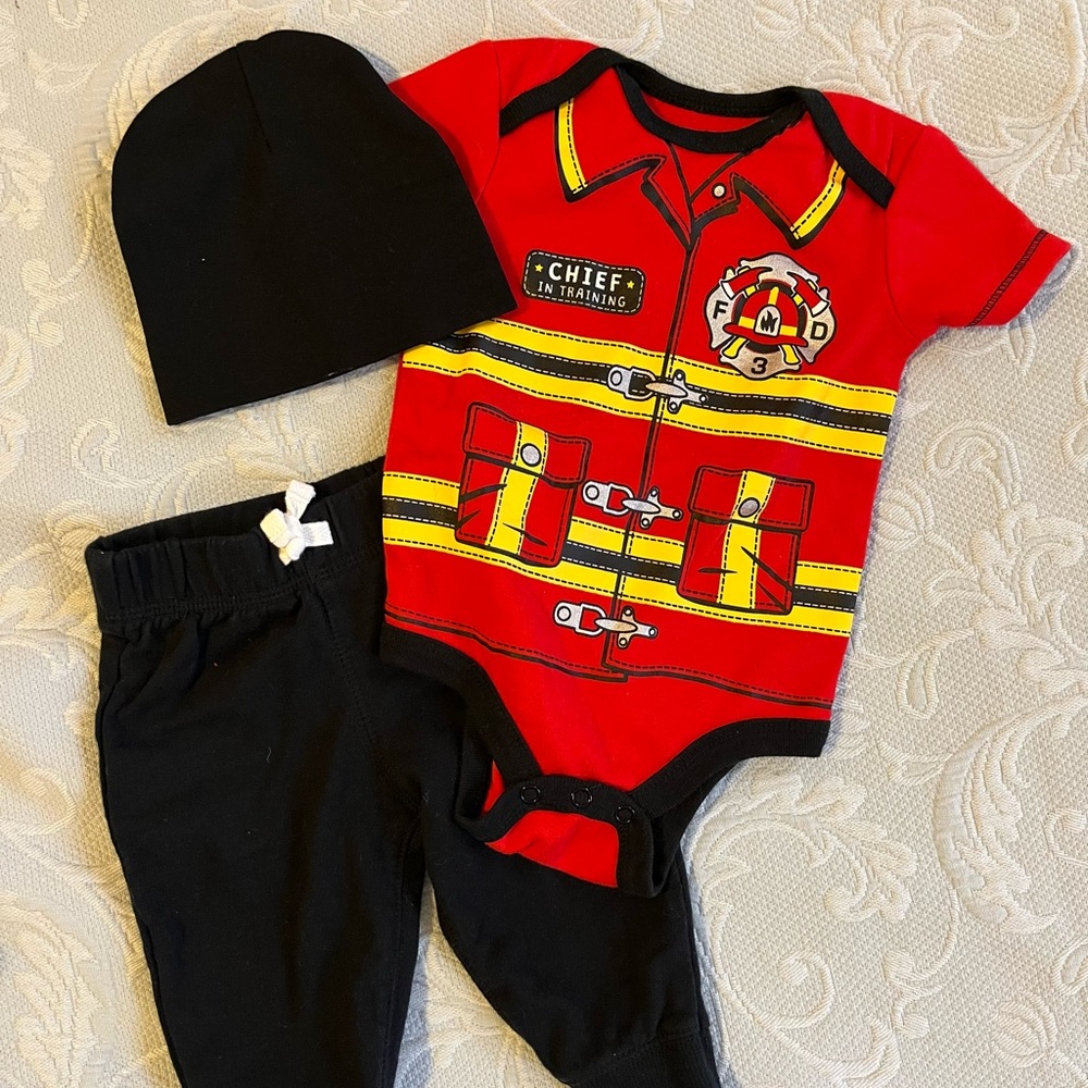 Baby Boy Firefighter Outfit